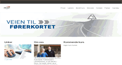 Desktop Screenshot of aktivtrafikkskole.no